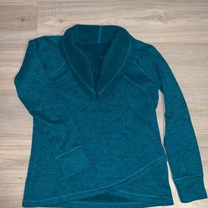 Ideology Teal Turquoise Cowl Neck Sweater Sweatshirt